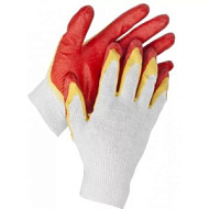 11409-XL Перчатки STAYER "МASTER" трикотажные, двойная обливная ладонь из латекса, х/б, 13 класс