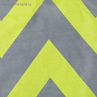 Постельное белье "Этель" 1,5 сп Зеленый шеврон 143*215 см, 150*214 см, 70*70 см 2 шт, поплин  125 г/м2