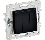 Выключатель 3-кл. SKANDY 10А SK-V11Bl черн. IEK SK-V30-0-10-K02