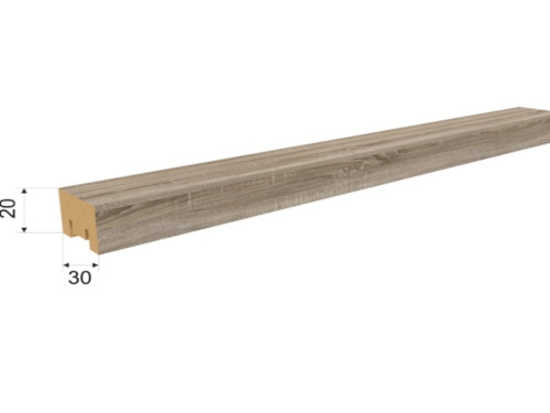 Интерьерная рейка МДФ STELLA Милана Дуб Винтаж 20*30*2750