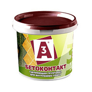 Грунтовка Бетон-контакт А3 , для внутренних работ, 3,0 кг