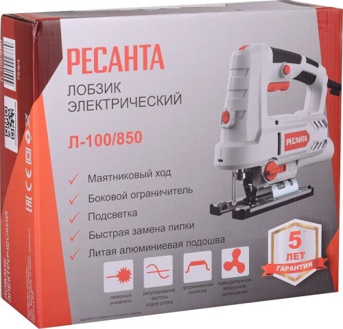 Лобзик электрический Ресанта Л-100/850 75/9/4