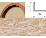 Угол арочный 20*12 Дуб беленый(25шт)