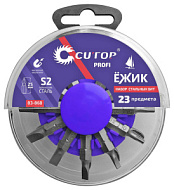 83-868 Набор бит Cutop profi, в пластиковом боксе "Ёжик", 23 предмета