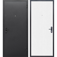 Дверь металлическая СТРОЙГОСТ 5 РФ Серебро Беленый дуб  2050*860 левая