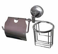 Бумагодержатель Санакс, хром, с держателем освежителя воздуха 1216