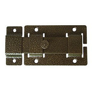 Задвижка дверная СЕКРЕТ-КИРОВ ЗД-02 антик бронза,плоская,прямоугольный ригель