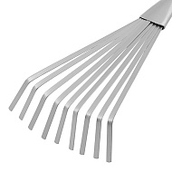Грабли веерные 9-зубые Connect Palisad 130*420 мм стальные, пластиковая рукоятка