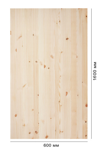 Мебельный щит 18*600*1600мм Сорт В
