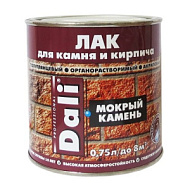 Лак для камня и кирпича Dali, 0,75л, бесцветный полуглянцевый