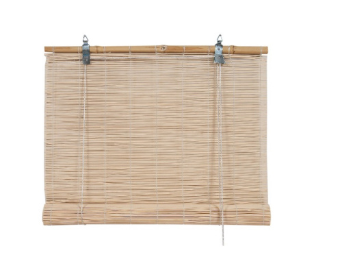 Бамбуковая рулонная штора Bamboo натур 100*160см