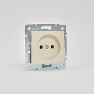 551502 Механизм розетки 1-м СП Karina 16А IP20 без заземл. термопласт крем. LEZARD 707-0388-121B