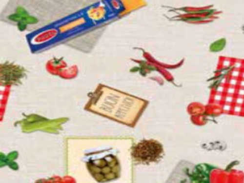 Клеенка DEKORAMA итальянский обед  1,4*20м