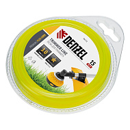 96113 Леска для триммера Denzel, звезда 3 мм х 15 м, блистер Flex cord