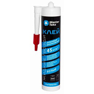 Клей акриловый Жидкие гвозди 45 кг/м2 Master Teks декоративный, 430 гр.  белый