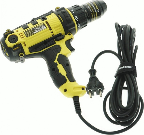 Дрель-шуруповерт сетевой Hanskonner HID2145P (450Вт, 2 скорости, 23+1, 45Нм)