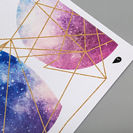 5494911 Наклейка пластик интерьерная цветная "Луна и месяц" 40х60 см