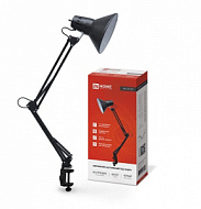 Светильник настольный СНС 13Ч 60Вт E27 230В под лампу на струбцине черн. (кор.)