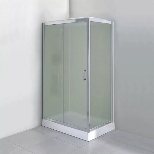 Душевая кабина Comfroty СF5777W 1200*800*2100 L R матовое стекло, задняя белая стеклянная панель