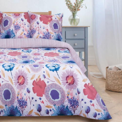 КПБ "Этель" 2 сп Акварельные сны (вид2) 175*215см,200*220см,70*70см -2 шт, поплин ,2670970