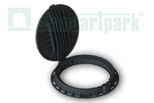 Люк Л-60.80.10-ПП пластиковый черный «Лого» 35188-80Л