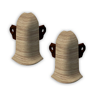 522 Угол наружный Лексида с крепежом 55мм Осина европейская (2шт/блистер)