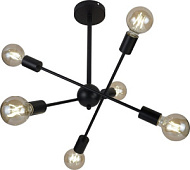 10672/6 BK Люстра E27*60W (4LED4W в комплекте)