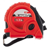 31003 Рулетки  MATRIX Rubber 3м х 16мм карманная