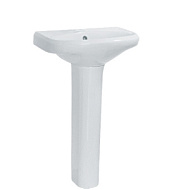 Раковина Sanita Самарский 57, белый, без отверстия, пьедестал Самарский