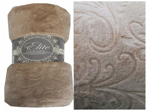 Плед Absolute фланель d-дамаск серо-бежевый 150*200см