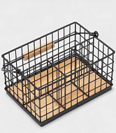 4694161 Корзина для мелочей Доляна «Эстетика», 23×16×12 см, чёрная