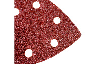 Треугольник шлифовальный универсальный Зубр на велкро основе, 6 отверстий, Р180, 5 шт