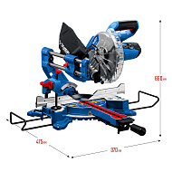 ППТ-216-П Пила торцовочная ЗУБР Профессионал с протяжкой, 216 х 30 мм, 1800 Вт