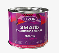 Эмаль алкидная ПФ-115 UZOR универсальная 1,8кг серая