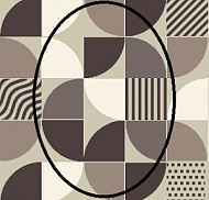 Карпеты обработанные Принт "НЕВА ТАФТ" БАВЕНО 17/34 овал 1,66*2,3 (3,818 м2)