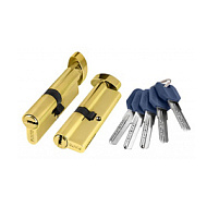 Цилиндровый механизм с вертушкой PUNTO Z402/70 mm (30+10+30) PB латунь 5 кл.