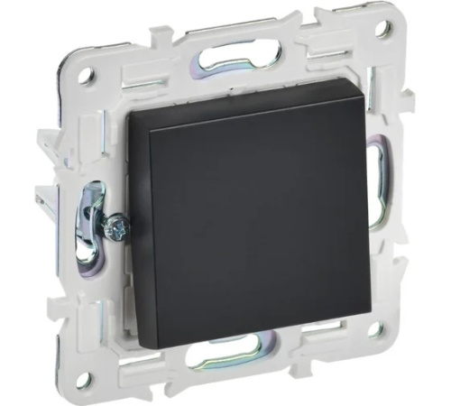 Выключатель проходной 1-кл. SKANDY 10А SK-V02Bl черн. IEK SK-V12-0-10-K02