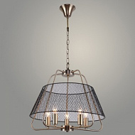 Люстра 2172212/5 AB+MATT BK бронза/матовый черный 5х40W E14 d475 h810, XLD22