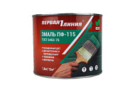 Эмаль ПФ-115 Первая линия 1,8кг белая глянцевая ГОСТ