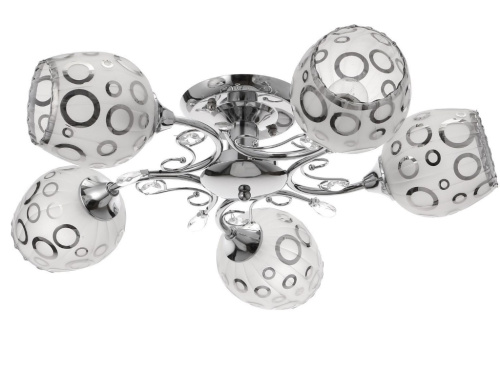 Люстра 3731/5 5х40Вт Е27 серебро 556х56х26 см МОДЕЛЬ:GMN-0071