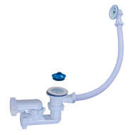 Обвязка для ванны с сифоном регул. ОРИО 1 1/2"х40 с гофротрубой 40х40/50 с пробкой