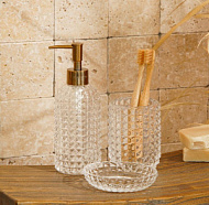 9951821 Аксессуары для ванной SL Hom,e 3 предмета: дозатор, мыльница, стакан