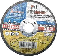 3650-125-06 Круг шлифовальный абразивный Луга по металлу 125х6х22,2мм