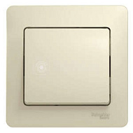 Выключатель 1-кл. СП Glossa 10А IP20 10AX в сборе беж. SchE GSL000212 ,275186