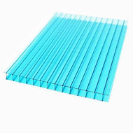 Поликарбонат Poligi  2100*6000*4мм бирюза, 0,47 кг/м2 (УФ-защита)