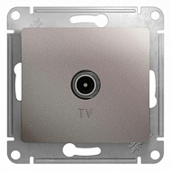 Механизм розетки телевизионной оконечная TV GLOSSA 1дБ платина SchE GSL001291