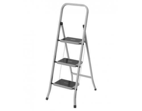 97868 Стремянка Сибртех стальная, 3 ступени, с полимерным покрытием
