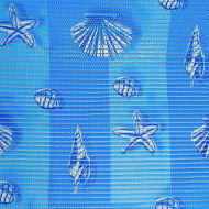 Коврик для ванной комнаты «Прибой»  0,80*15 м , голубой