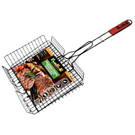 Решетка-гриль 'Твой Пикник' 65(+3)*40*30*5 см антипригарная глубокая