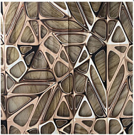 01-83 Штора для ванной Санакс Медные узоры 180х200 мм без колец